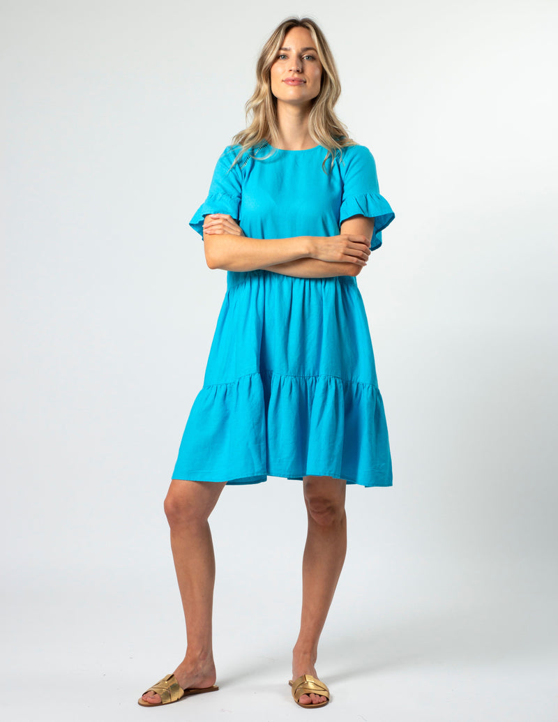 Molly Dress - Santorini Blues