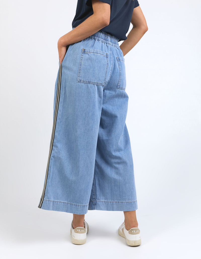 Greta Wide Leg Pant - Light Blue Wash