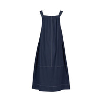 Sleeveless Balloon Dress with Front Pockets - Ink