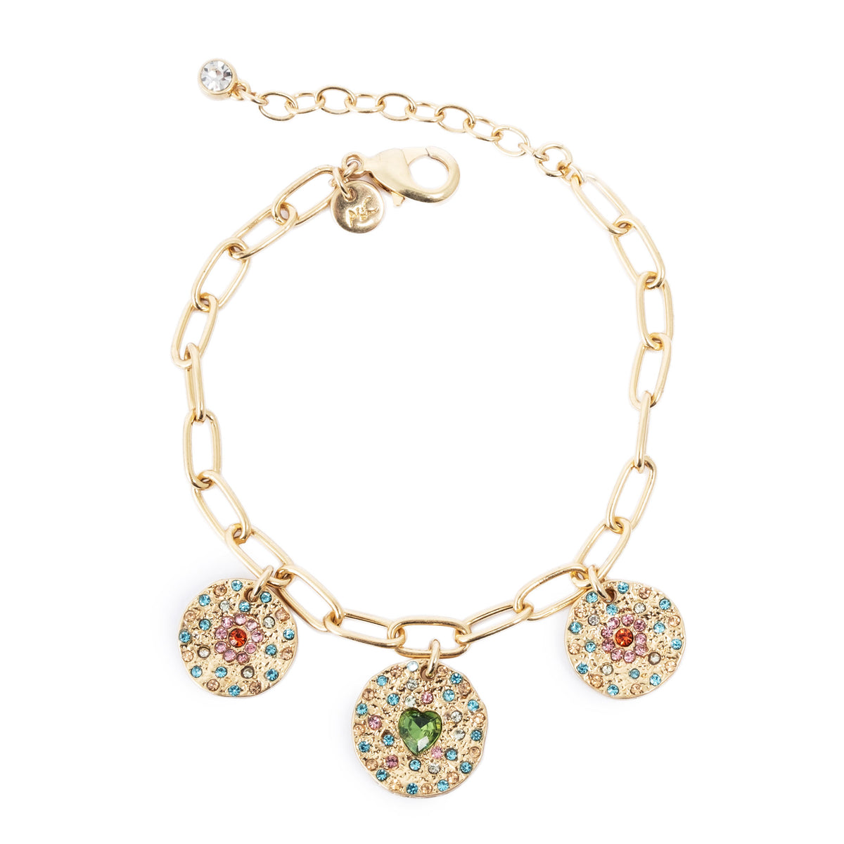 3018-0750 Vibrance Charms Bracelet - Gold