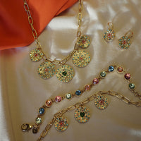 3018-0750 Vibrance Charms Bracelet - Gold