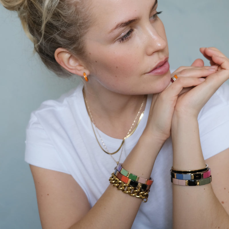 Bracelet Steel/Gold plated 782/25
