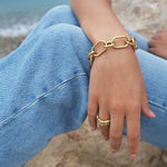 3046-0121 Heavy Chain Bracelet - Gold