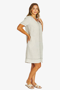 Tack Stitch Dress / Nat Flax