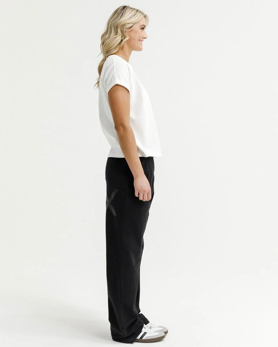 Avenue Pants / Black & Black Matt X