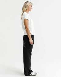 Avenue Pants / Black & Black Matt X