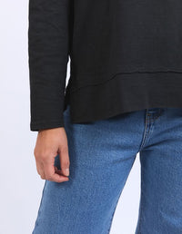 Jayne Throw On Top - Black