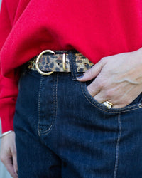 Leopard Rhinestone Belt