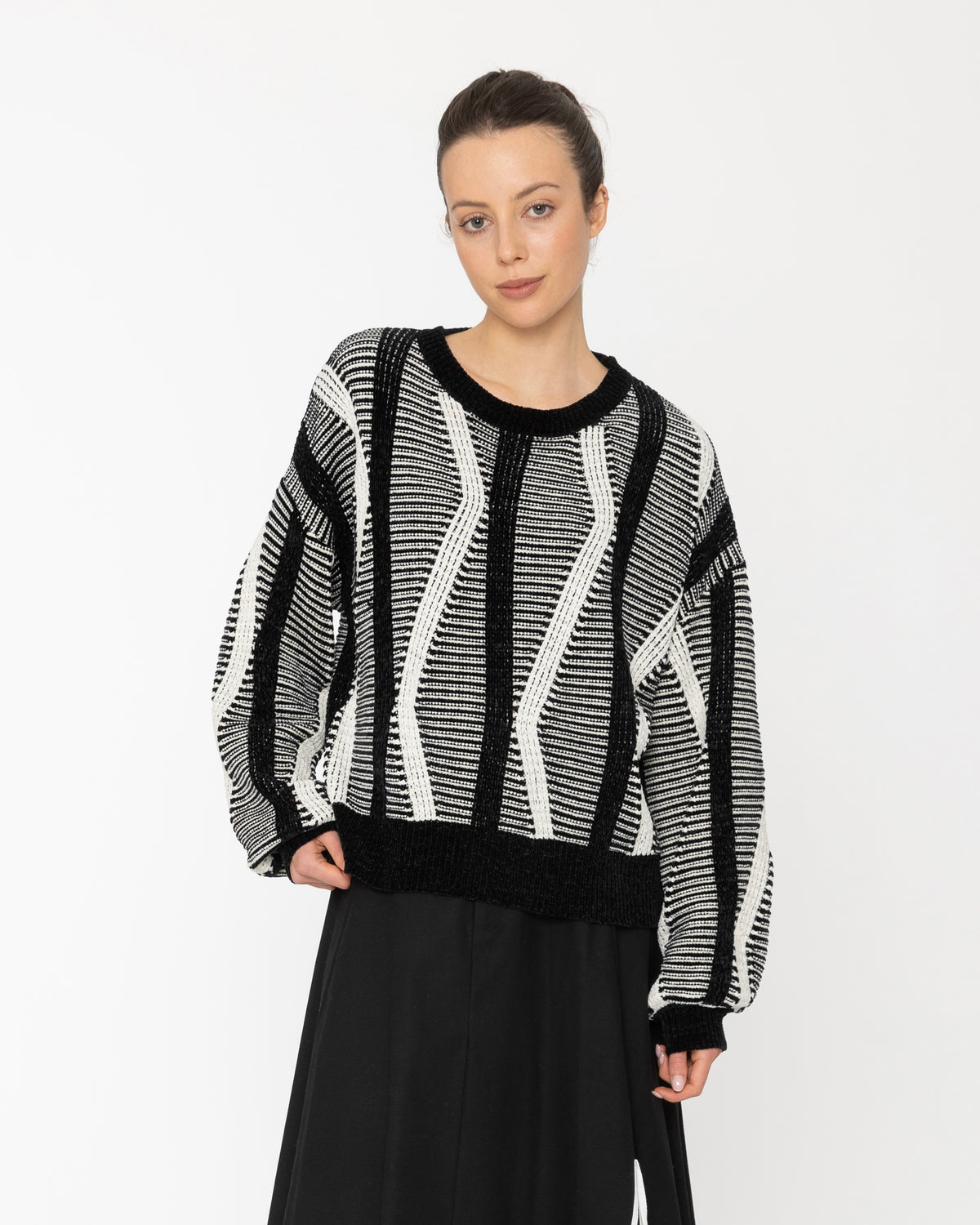 Nalu Top - Black + White