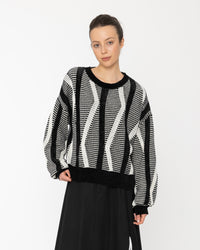 Nalu Top - Black + White