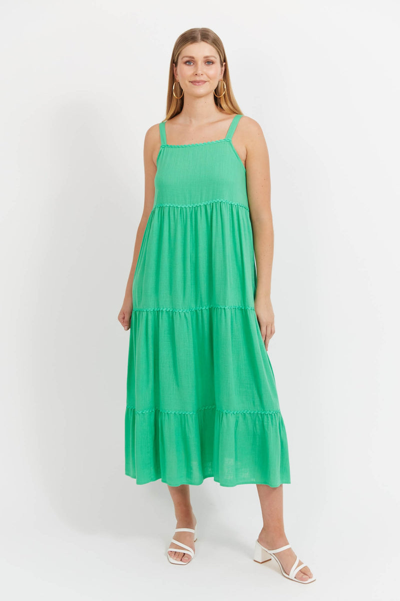 Haiti Tank Maxi Dress - Green