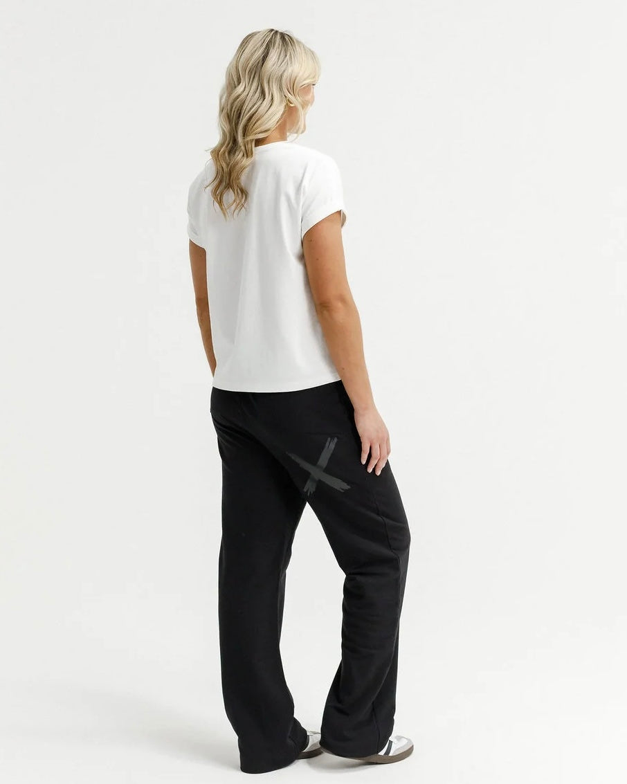 Avenue Pants / Black & Black Matt X