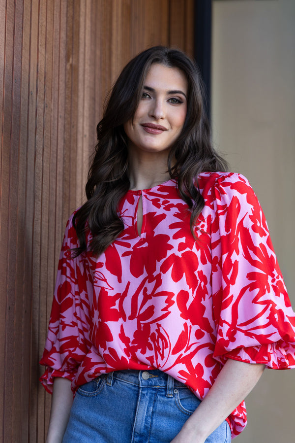 Fleur Top / Pink Lady