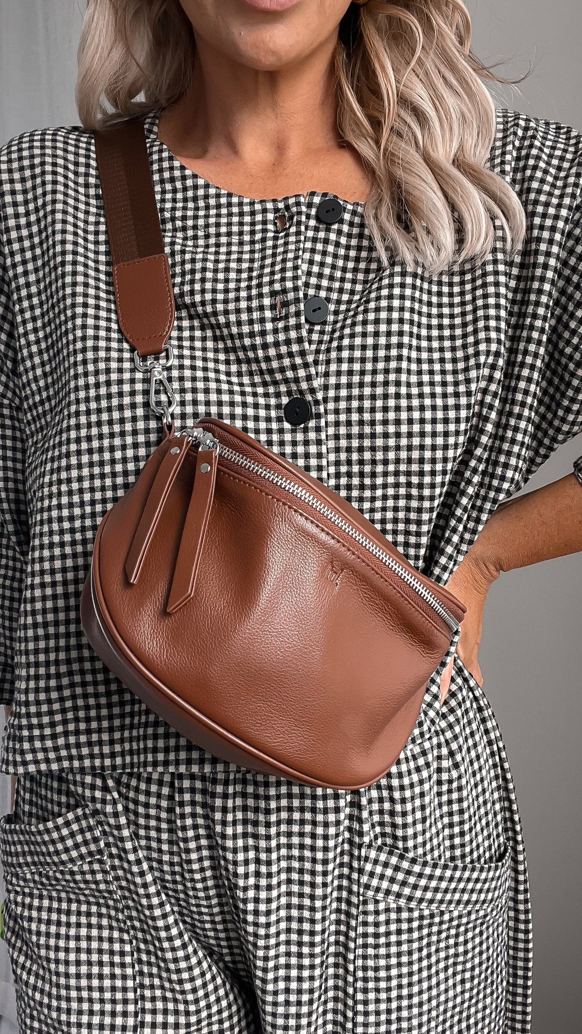 Dani Leather Bag / Brown - Girl Next Door Fashion
