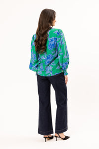 Movement Blouse/ Blue Bloom - Girl Next Door Fashion