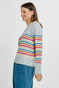 Elinda Sweater / Rainbow Stripe