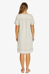 Tack Stitch Dress / Nat Flax