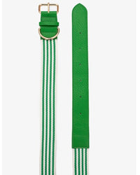 Sadie Stripe Belt - Green