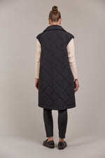 Argo Long Line Vest - Black