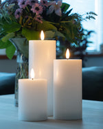 Indoor LED Candle 10cm - White