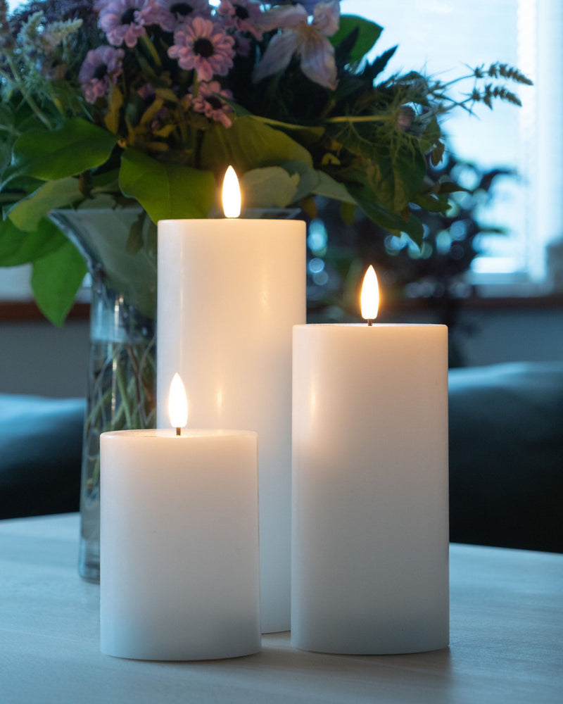 Indoor LED Candle 20cm - White