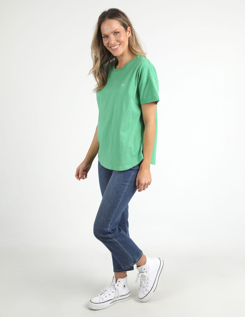 Halli S/S Tee - Green Briar