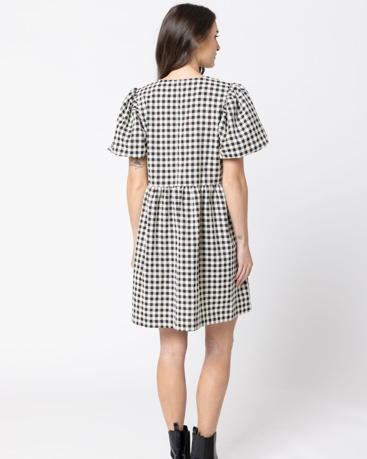 Belle Bow Dress / Check Mate