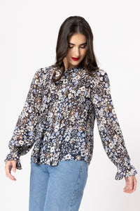 Bonita Long Sleeve Top / Woodland Blossom