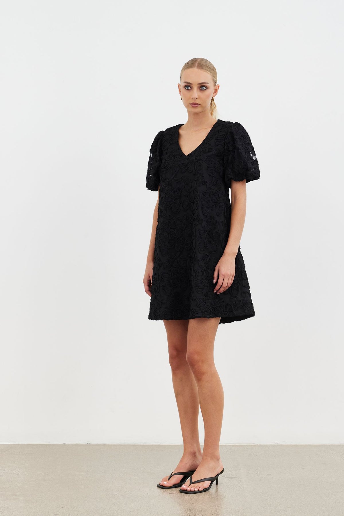 Harmony Mini Dress - Black Cornelli