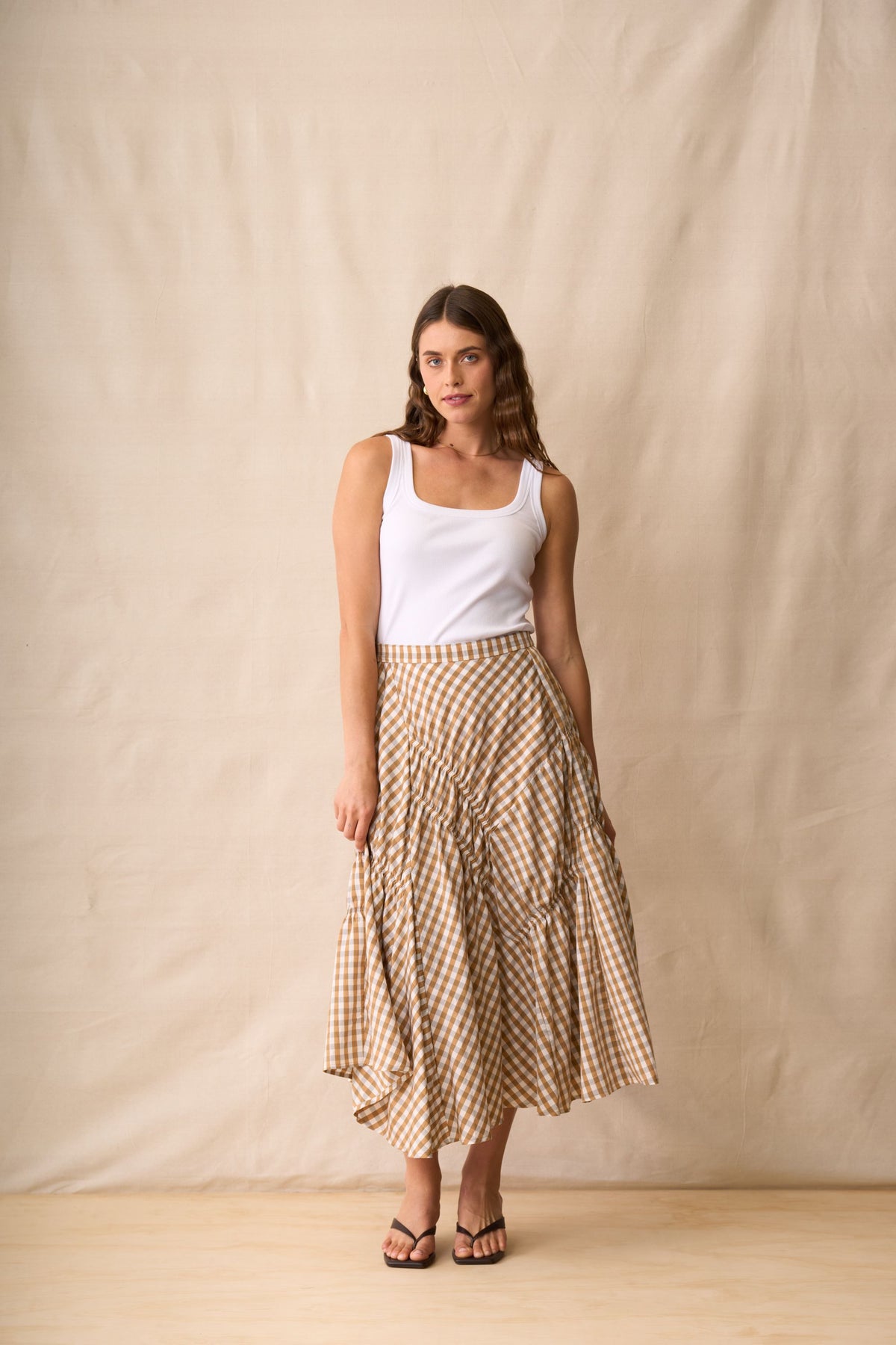 In Stitches Skirt /  Biscotti Check