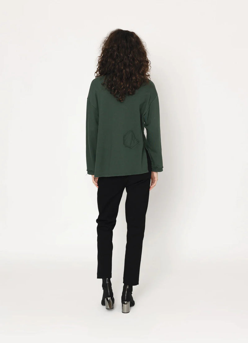 Ivory Sweatshirt - Green