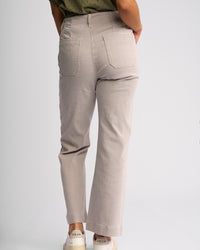 Daily Jean / Straight Leg Ankle Grazer / Ecru Stripe Denim