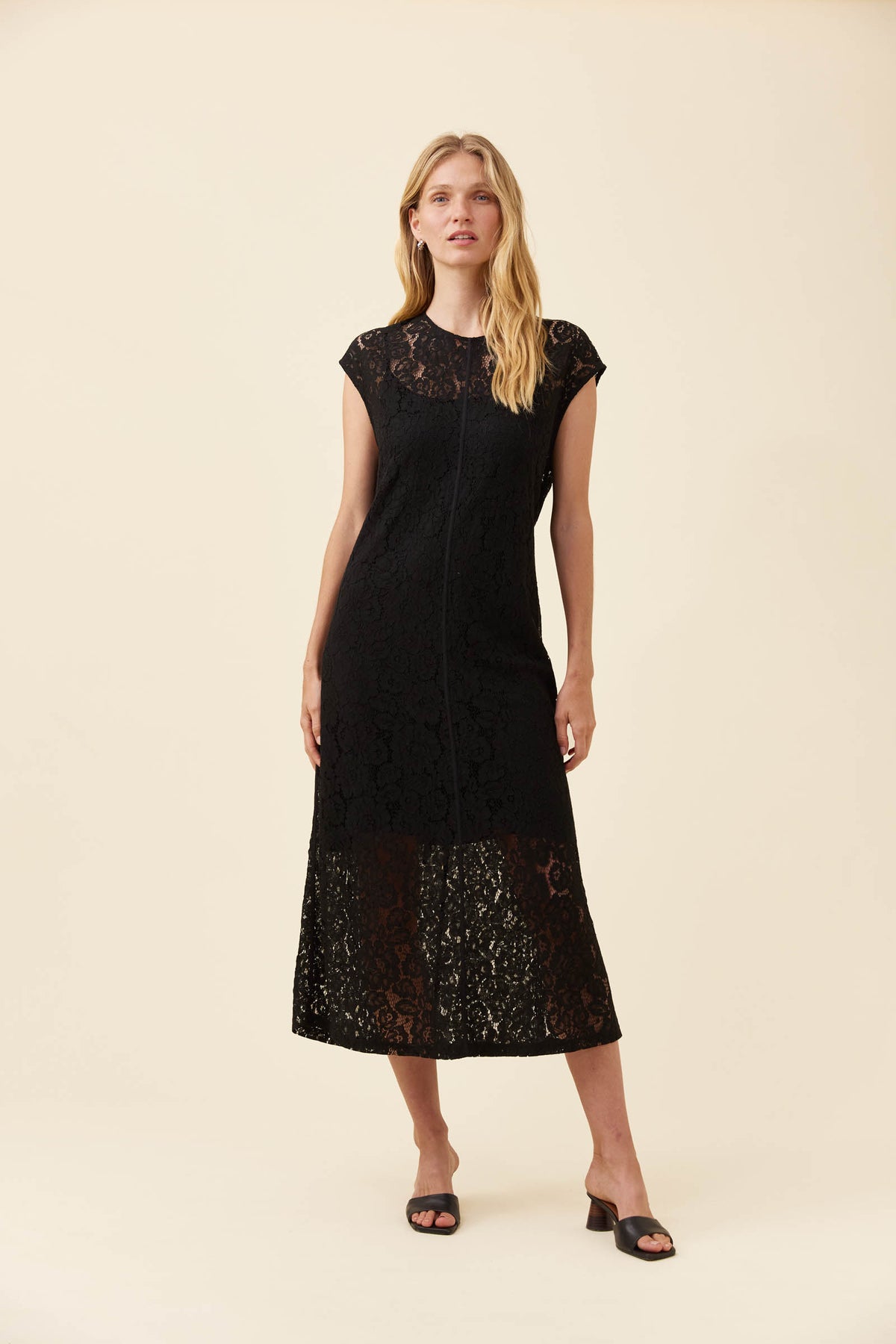 Ethel Lace Dress - Black
