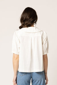 Whimsical Shirt / White Linen Blend