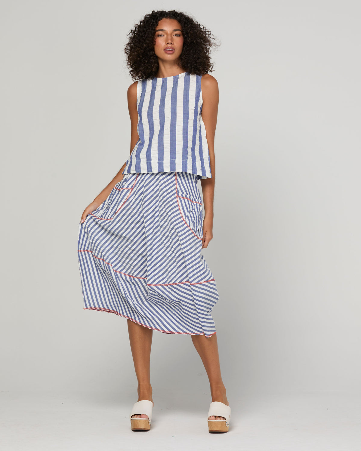 Guru Skirt / Ocean Stripe