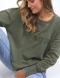 Washed Simplified Crew - Khaki