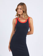 Union Rib Dress - Navy