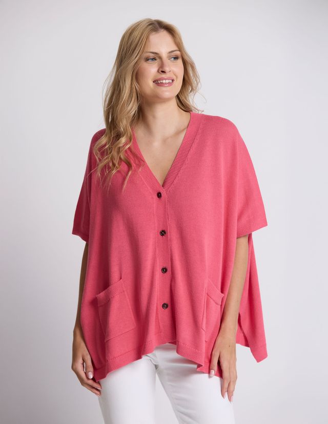 Elliot Cardigan - Raspberry