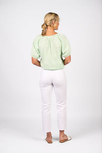 Slim Leg Ankle Grazer Jean - White