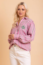 Emma Shirt - Pink Green