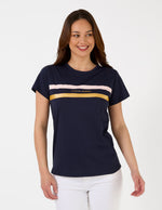 T-Shirt Icon Stripe - Navy