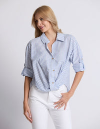 On Repeat Blouse - Sea Stripe