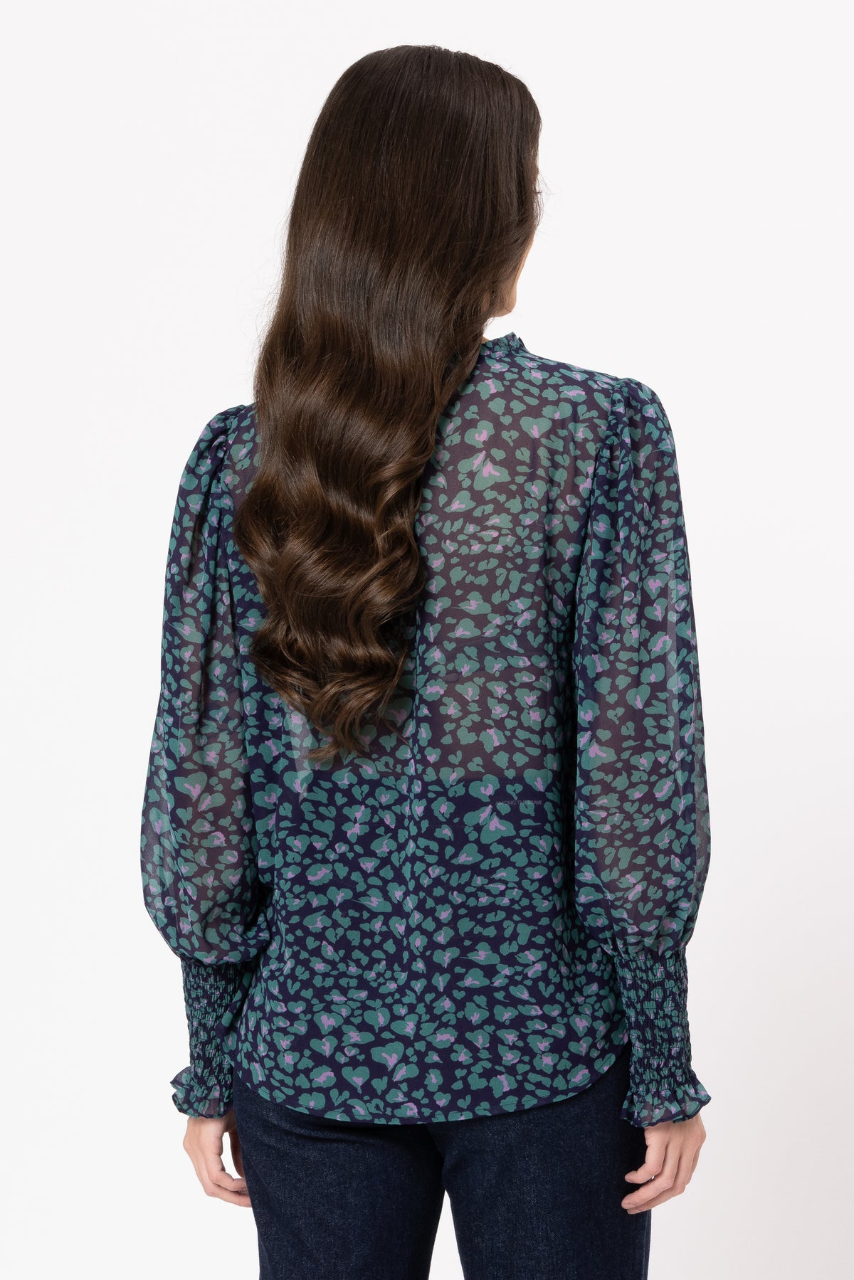 Byron Blouse / Navy Instinct