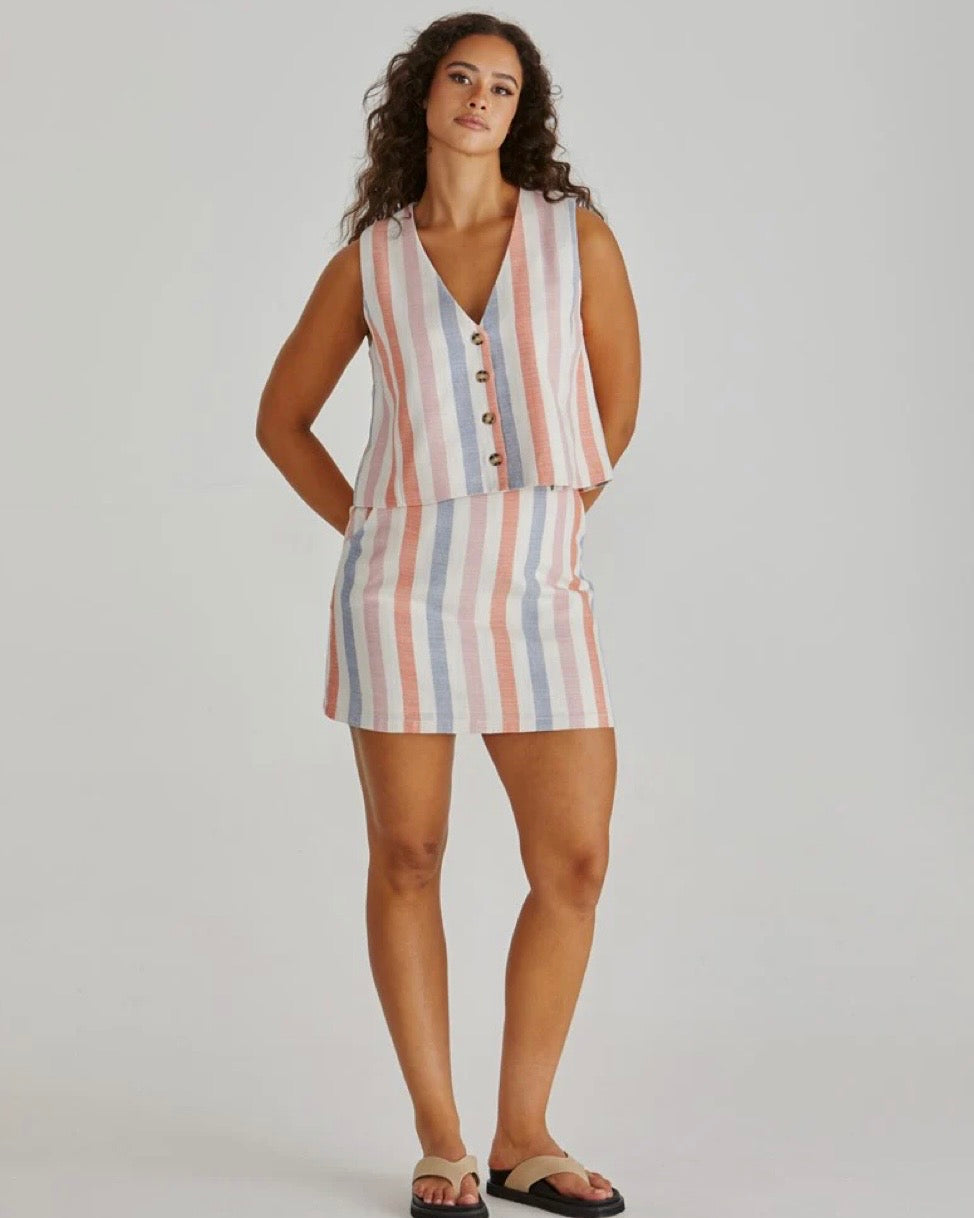 Travis Vest / Multi Stripe