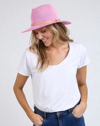 Palm Hat / Pale Pink