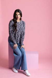 Wishful Top / Navy Poppy - Girl Next Door Fashion