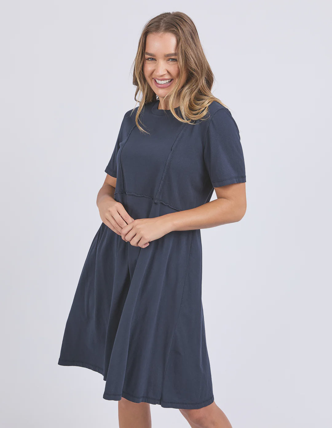 Eva Dress - Navy
