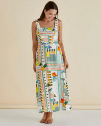 Tegan Midi Dress / Paradise Print