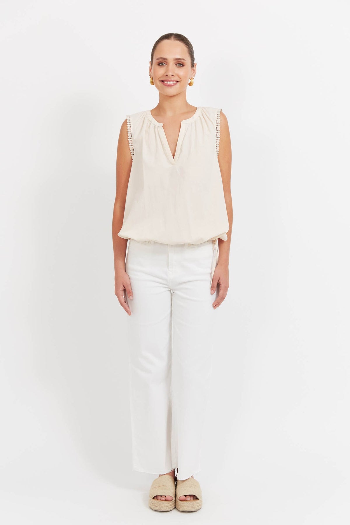 Santos Top - Bisque
