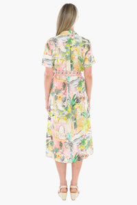 Tiger Island Tie Dress - Multi